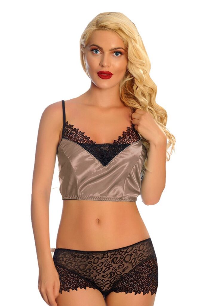 Deluxerie Crop Top Set Miriam 2