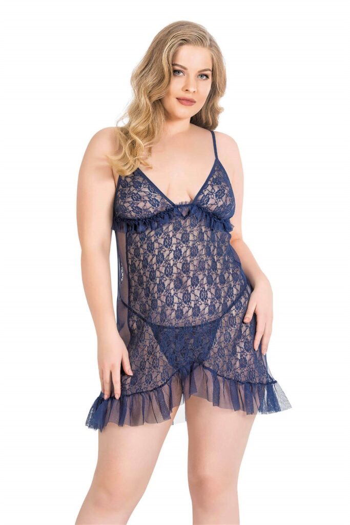 Deluxerie Babydoll-Set für Große Größen Pansie
